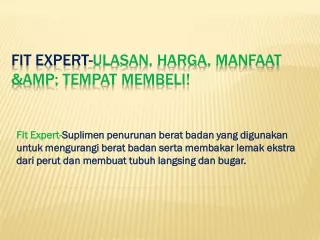 Fit Expert - Ulasan & harga