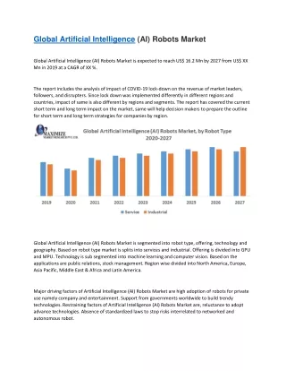 global artificial intelligence ai robots market