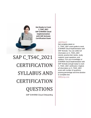 abstract get complete detail on c ts4c 2021 exam