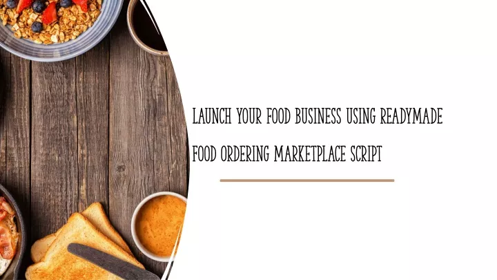 launch your food business using readymade food ordering marketplace script