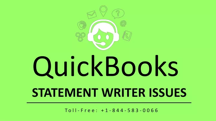 quickbooks statement writer issues