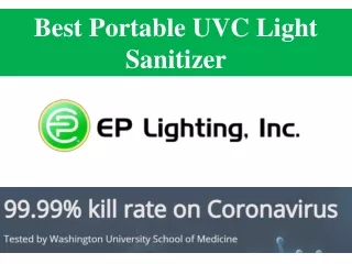 Best Portable UVC Light Sanitizer