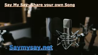 I can't share my voice in online media. Is there an elective spot?