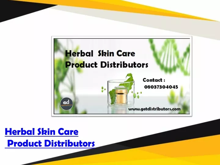 herbal skin care product distributors