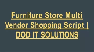 furniture store multi