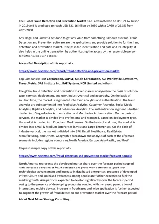 the global fraud detection and prevention market