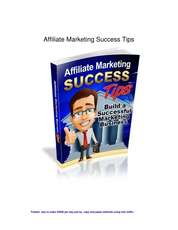 affiliate marketing success tips