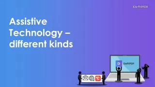 assistive technology different kinds