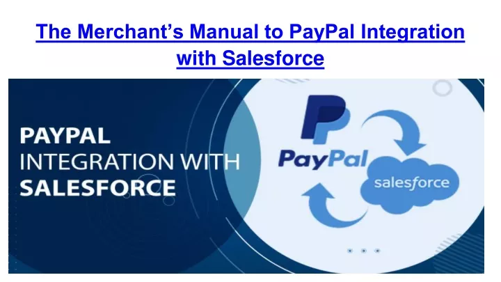 the merchant s manual to paypal integration with