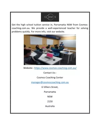 get the high school tuition service in parramatta
