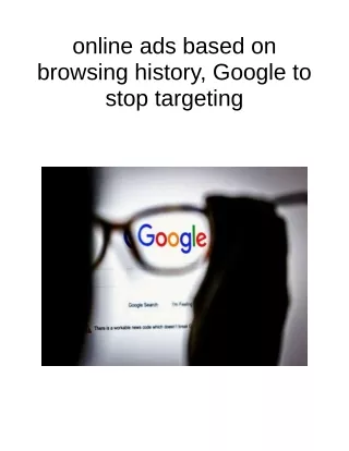 online ads based on browsing history google