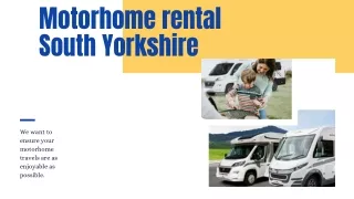 motorhome rental south yorkshire