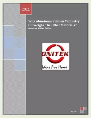 High- Quality Aluminium Kitchen Cabinet