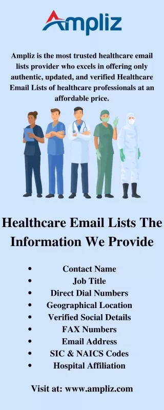 Targeted Email List for Healthcare