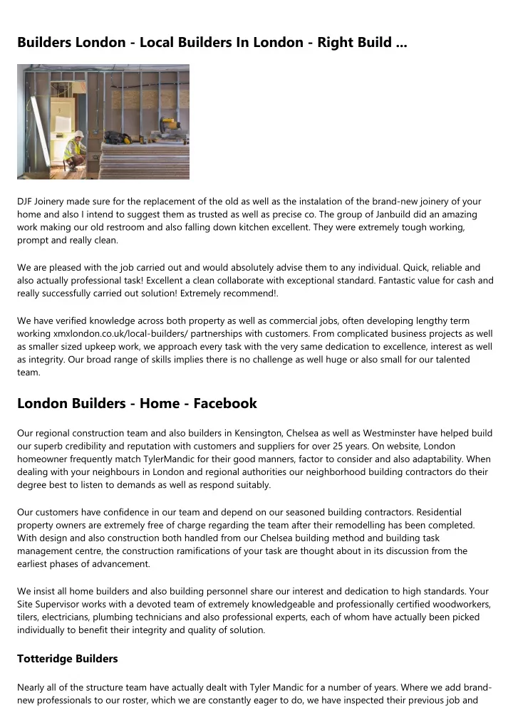 builders london local builders in london right