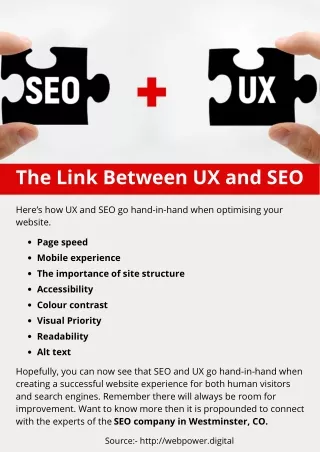the link between ux and seo