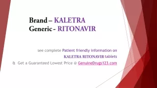 brand kaletra generic ritonavir