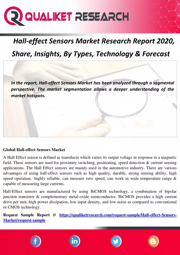 hall effect sensors market research report 2020