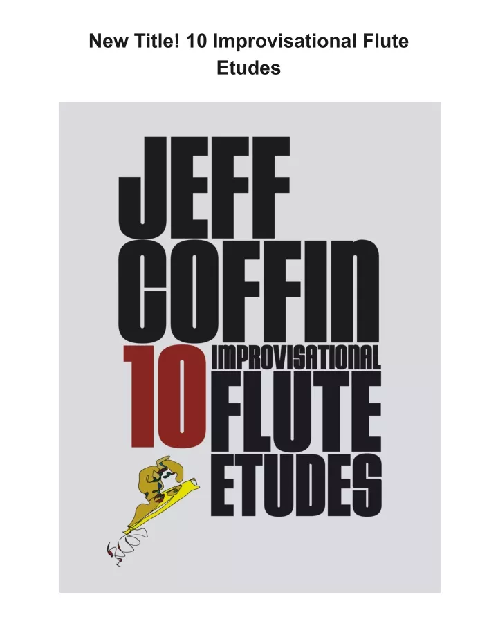 new title 10 improvisational flute etudes