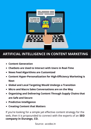 artificial intelligence in content marketing