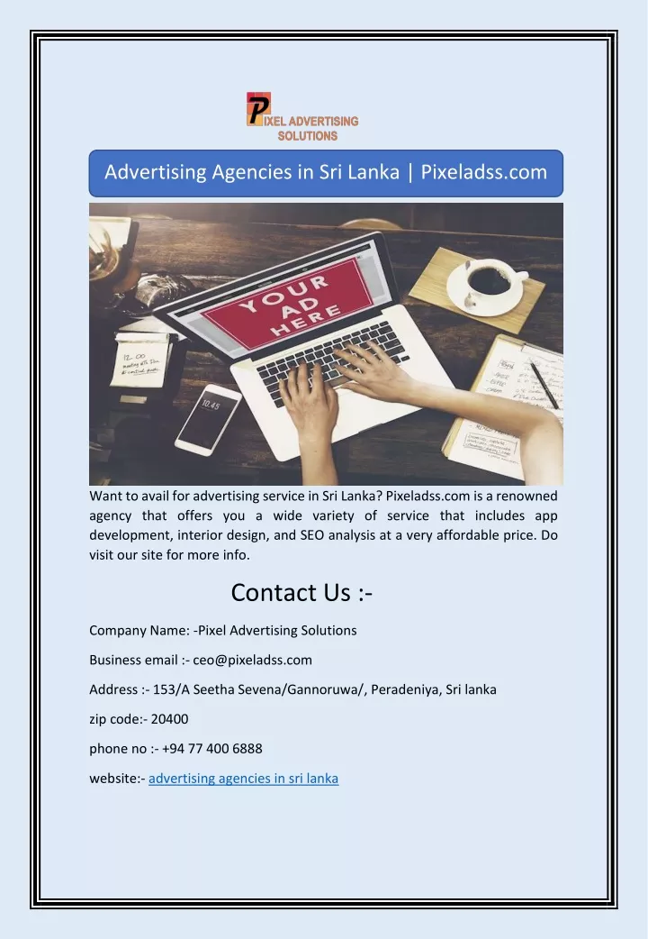 advertising agencies in sri lanka pixeladss com