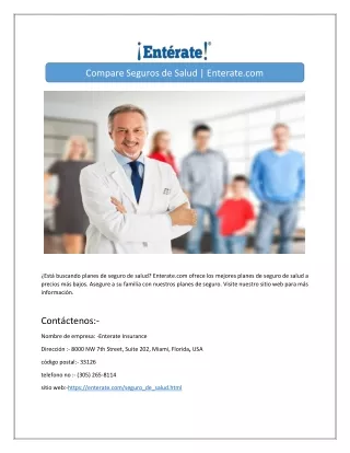 compare seguros de salud enterate com