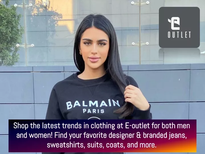 shop the latest trends in clothing at e outlet