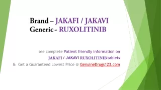 brand jakafi jakavi generic ruxolitinib