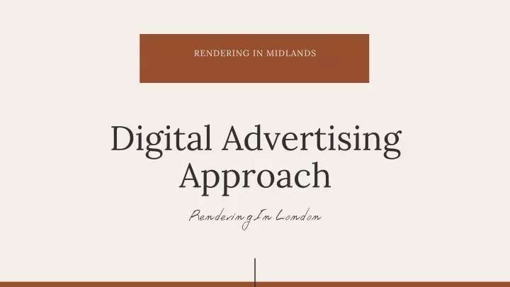 digital advertising approach
