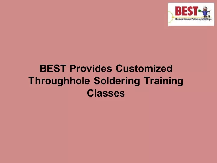 best provides customized throughhole soldering
