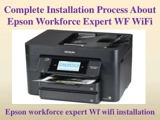 complete installation process about epson