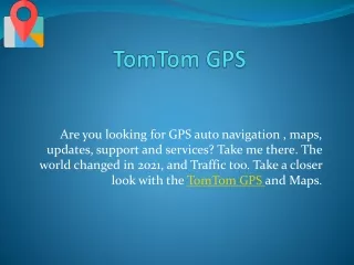 TomTom GPS Updates | Update TomTom Maps | TomTom Software