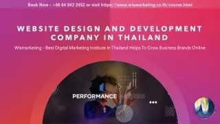 Website Design And Development Company In Thailand By Wismarketing Give Life To Your Dream