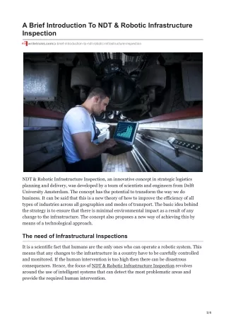 a brief introduction to ndt robotic