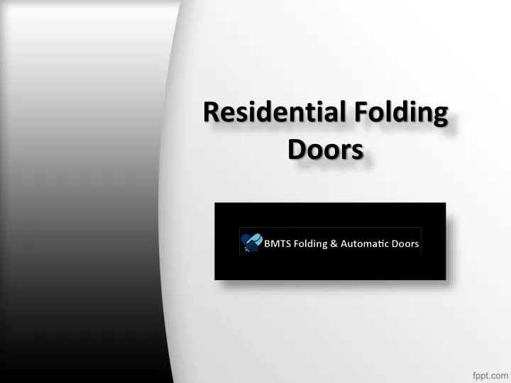 residential folding doors