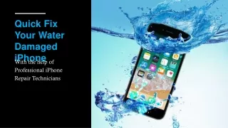 quick fix your water damaged iphone