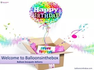 Balloon bouquets delivery