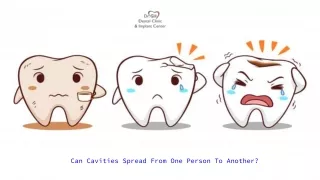 Can Cavities Spread From One Person To Another?