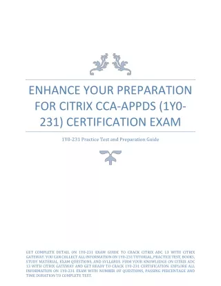 enhance your preparation for citrix cca appds