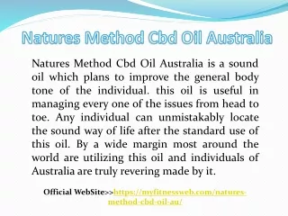 Natures Method CBD Oil Reviews: