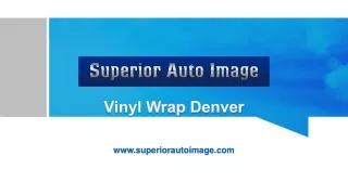 Durable and Stretchable Vinyl Wrap Denver