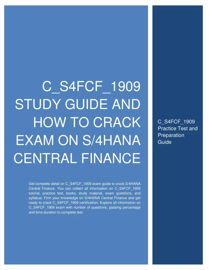 c s4fcf 1909 study guide and how to crack exam