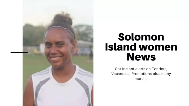 solomon island women news