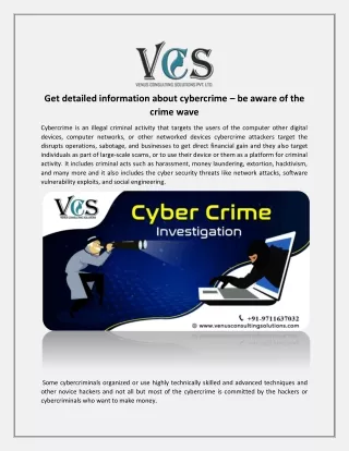 get detailed information about cybercrime