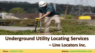 underground utility locating services line