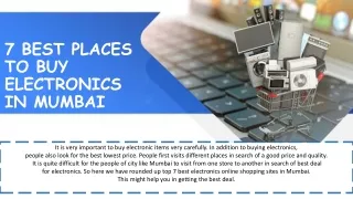 7 BEST PLACES TO BUY ELECTRONICS IN MUMBAI