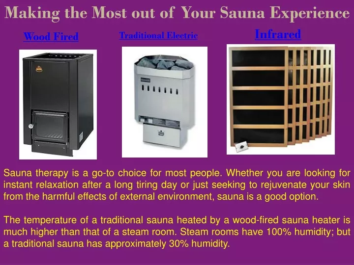 making the most out of your sauna experience
