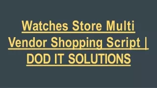 watches store multi