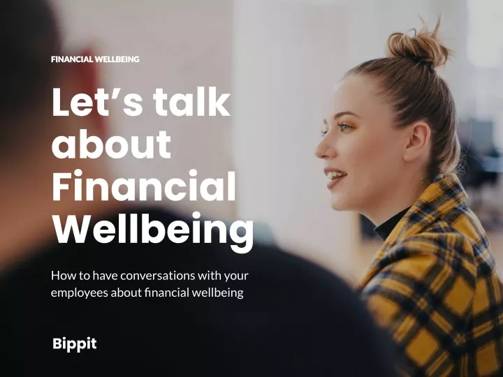 let s talk about financial wellbeing