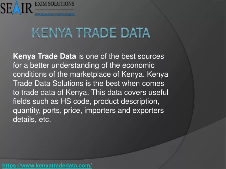 kenya trade data